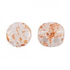 Les perles par Puca® Kalos beads Opaque white tweedy 03000/45703